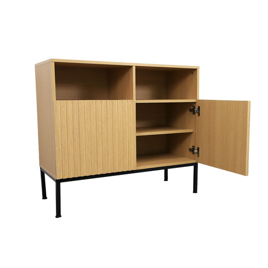Coffee Bar Cabinet Corner Storage Cabinet  Modern Buffet Sideboard Entertainment Center Storage Cabinet with Doors and Shelves eprolo