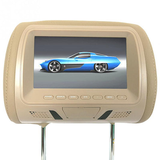 GM 7-inch headrest display car two video input car lean pillow high-definition rear liquid crystal display alfamoba