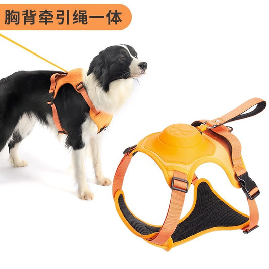 Factory Spot Wholesale Pet Amazon Dog Leash Pet Chest Harness Integrated Auto Telescopic Vest alfamoba