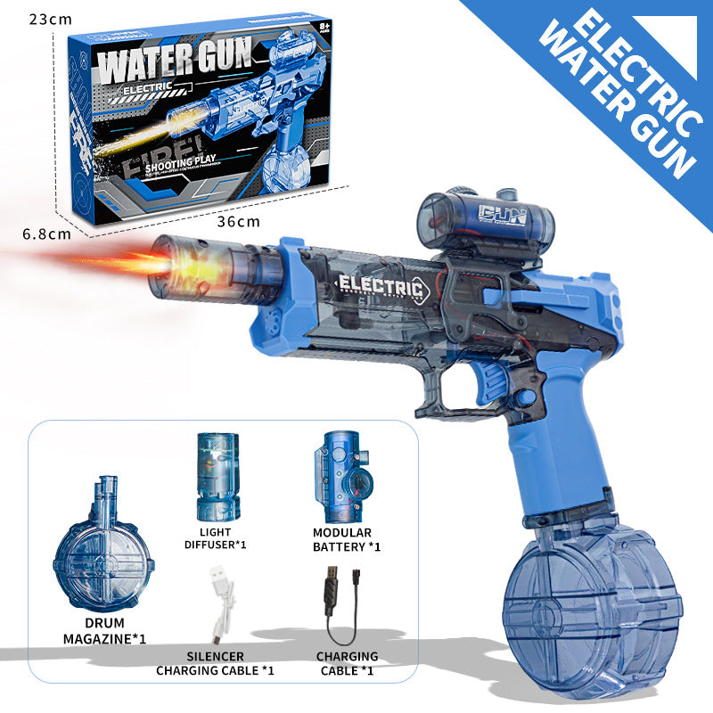 New Electric Automatic Water Gun With light Sprays Water Continuously High-pressure High-speed Powerful Ice Blast Water Gun Toys eprolo