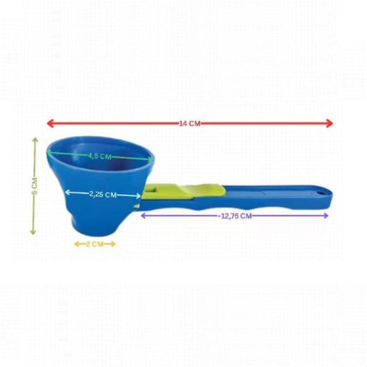 Mess Free Measuring Funnel Creative Protein Powder Sliding Spoon Egg Yolk Separation Funnel eprolo