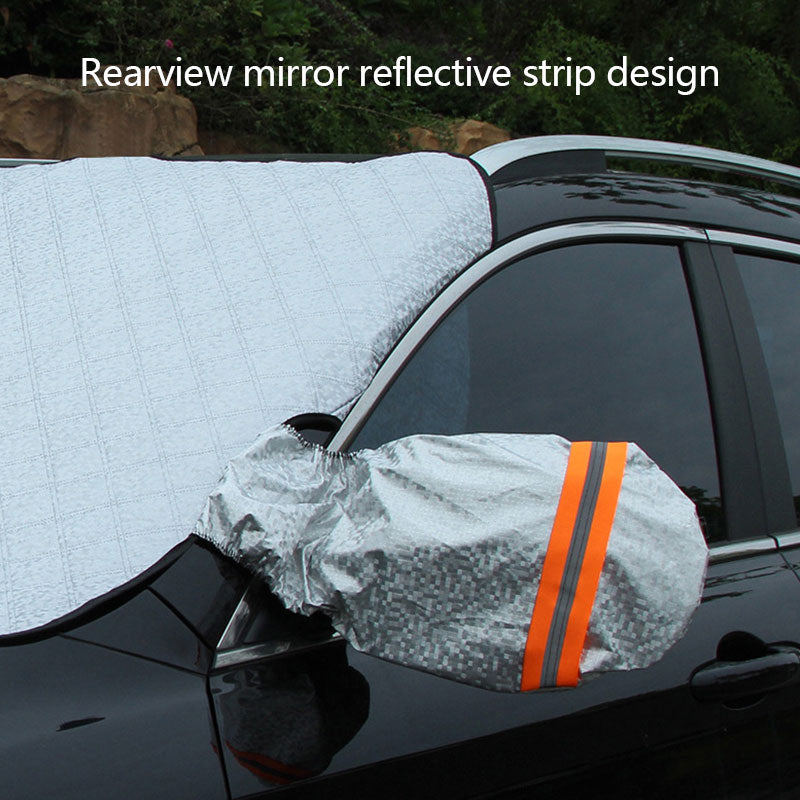 Car Snow Block Front Windshield Cover Anti-Frost Anti-Freeze Sunshade Shade Winter Snow Block Auto Supplies Sunshad eprolo