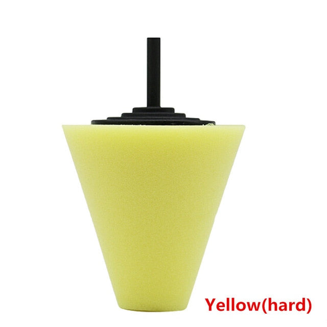 Burnishing Foam Sponge Polishing Pad Car Polisher Tyres Wheel Wheel Hub Tool Polishing Machine Cone-shape Wheel Hubs Disk eprolo