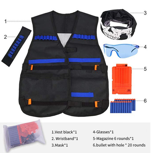 Toy Suit for Nerf Gun Tactical Equipment Bullet Magazine Gif