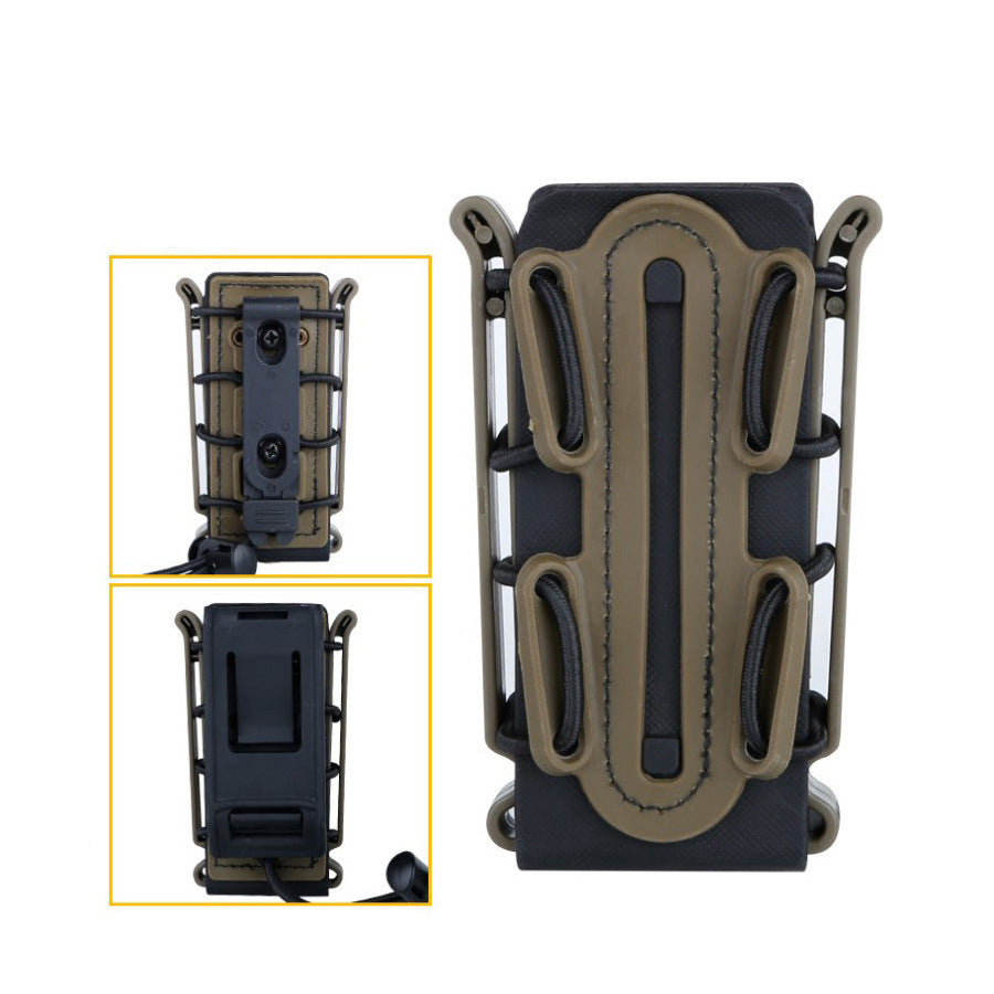 Live CS Tactical Waist Hanging Box 5.56&7.62 Elastic Scorpion Quick Pull Outdoor Multi purpose Kit eprolo