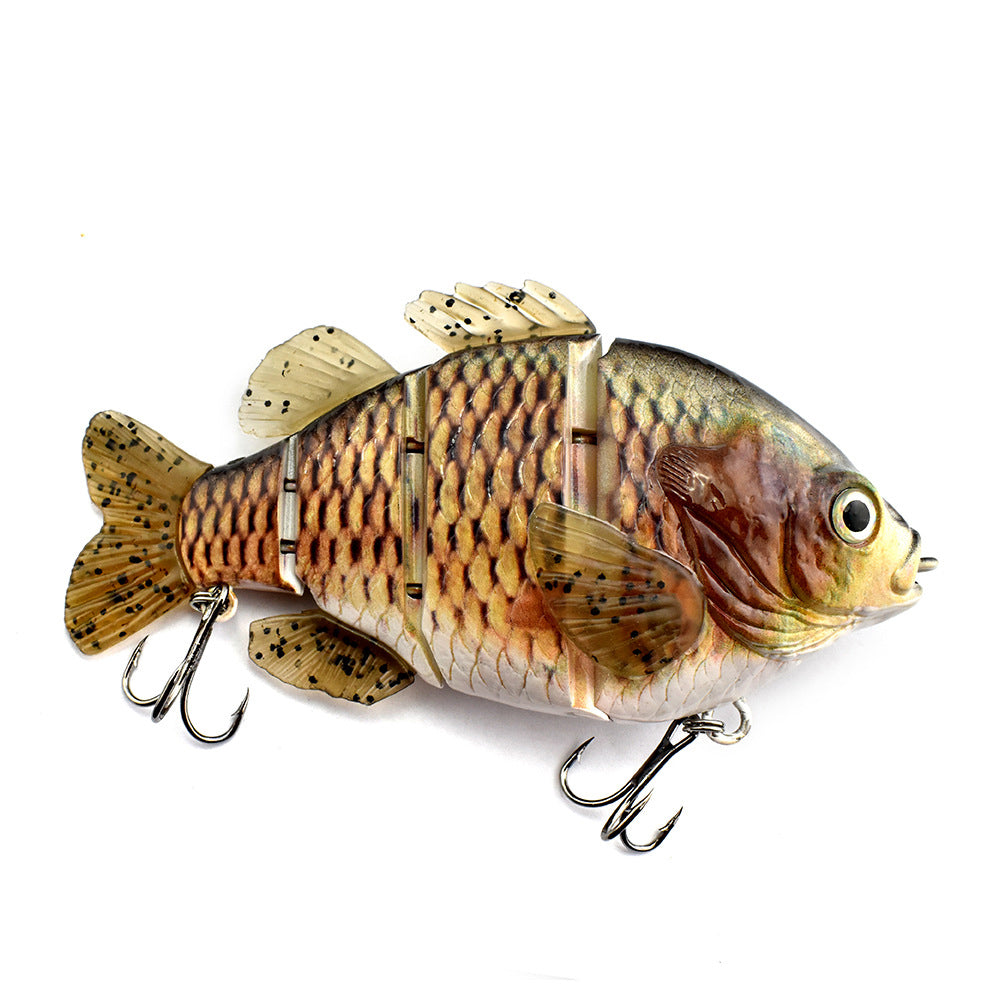 PVC Soft Tail Sub Bait 4-Section Tilapia Sub Multi Section Artificial Bait Freshwater Sub Bait eprolo