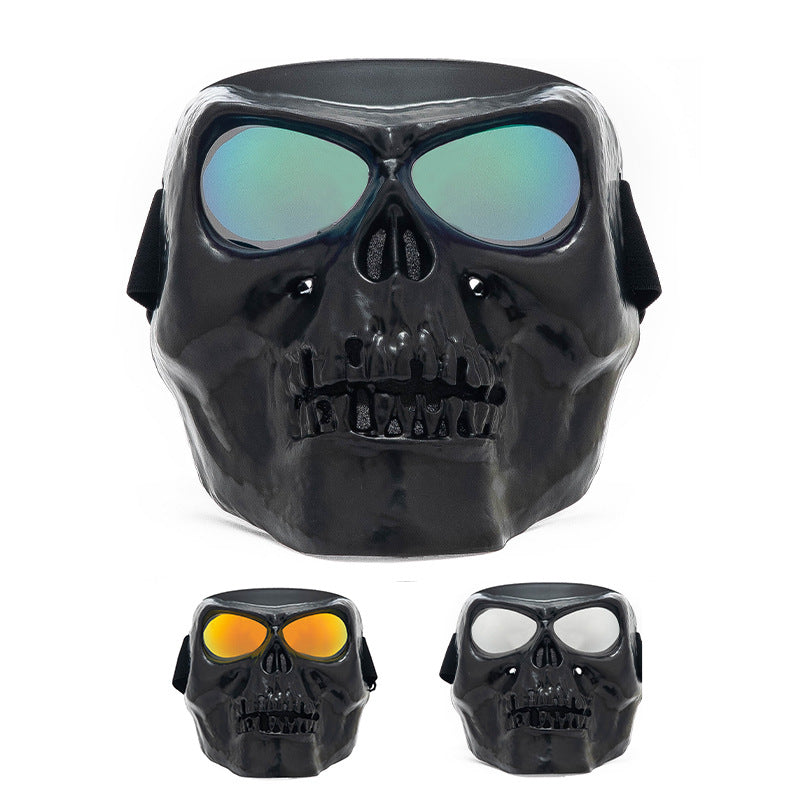 Retro Harley Skull Goggles Mask Motorcycle CS Tactical Protective Gear Outdoor Sports Riding Windproof Sand Goggles eprolo