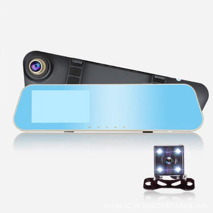 Full HD 1080P Car Dvr Camera Auto 4.3 Inch Rearview Mirror Digital Video Recorder Dual Lens Registratory Camcorder eprolo