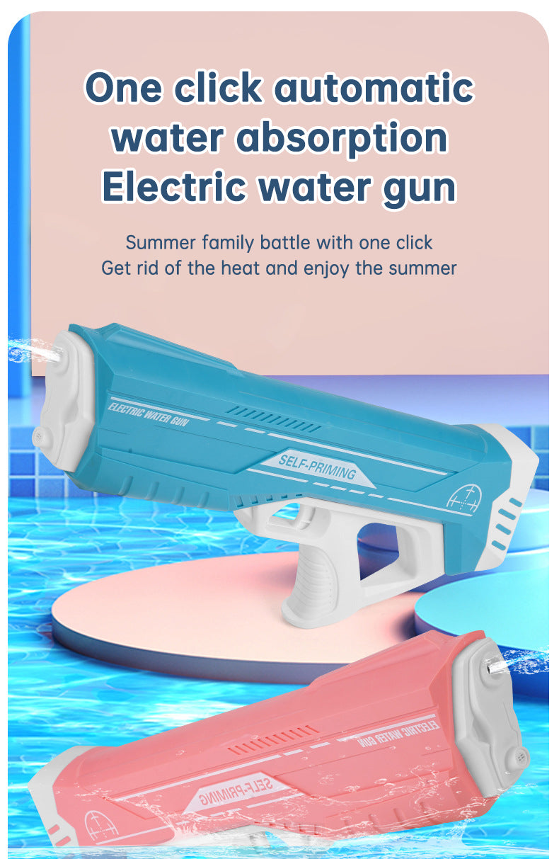 Electric Induction Water Gun Summer Outdoor Toys Automatic Pumping Gun Beach Swimming Pool Water Fight Children's Toy Gifts