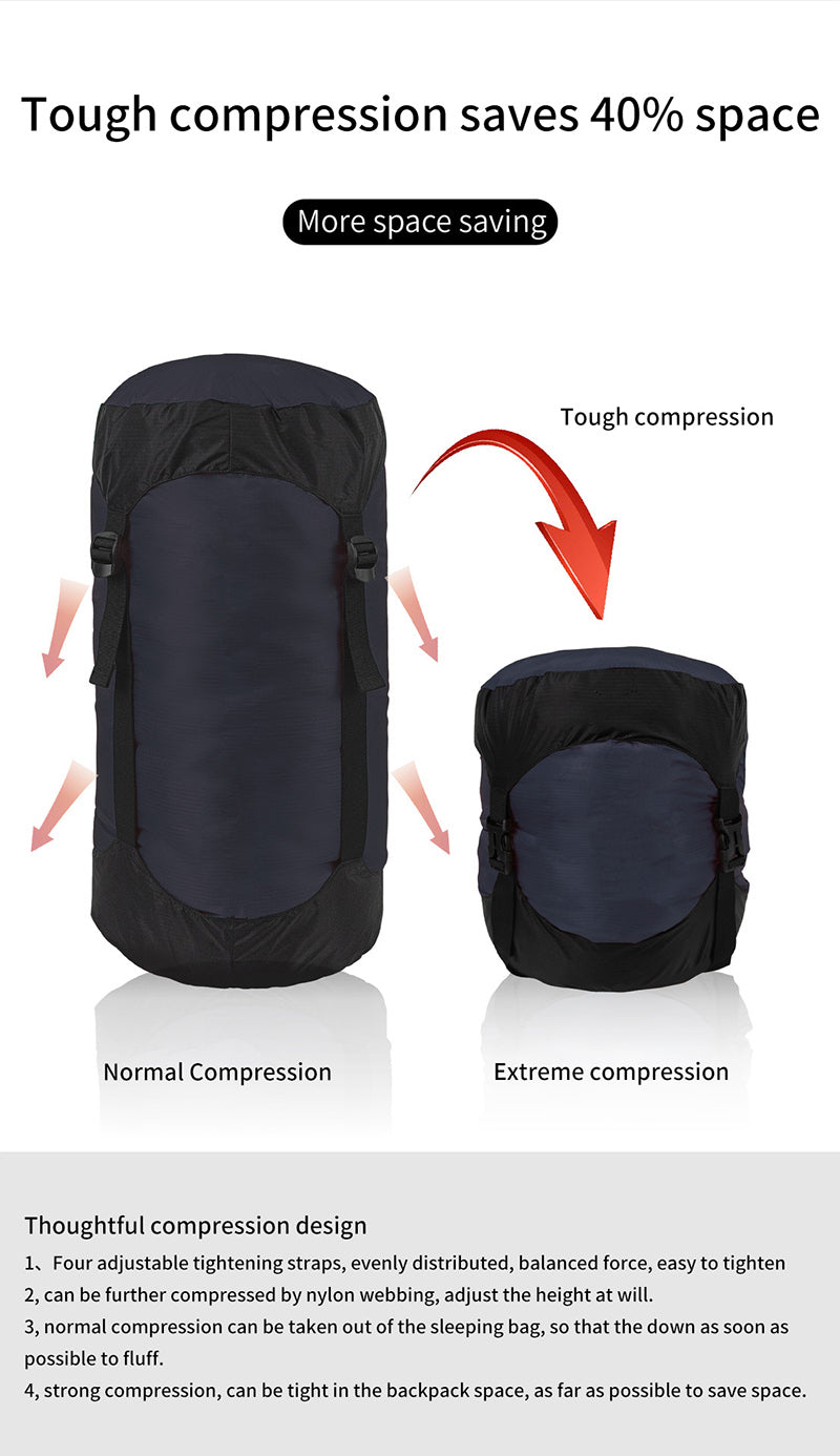 Camping and camping sleeping bag storage bag Lightweight capsule compression bag Travel clothing and miscellaneous storage bag 40D eprolo