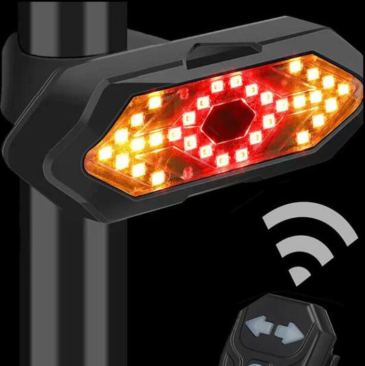 Bike Turn Signal Light Remote Control Bicycle Direction Indicator MTB LED Rear Rechargeable Steering Taillight with Horn eprolo