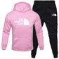 Men's pullover with fleece hoodie sweatshirt set printed casual sports set eprolo