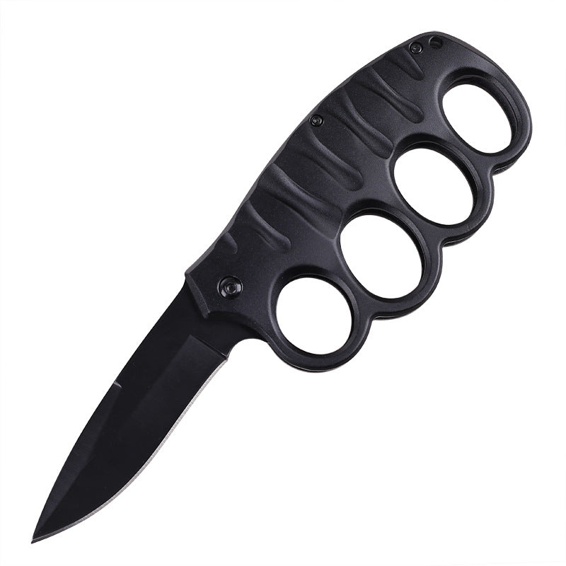 Outdoor Knife Stainless Steel Gloves Folding Knife Camping Defense Carry Knives Multifunctional Carbon Fiber Gloves Folding Knife