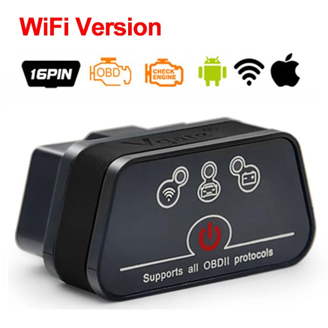 Vgate icar2 Bluetooth/Wifi OBD2 Diagnostic-tool ELM327 Bluetooth/wifi OBD 2 Scanner Mini ELM327 for android/PC/IOS Code Reader eprolo