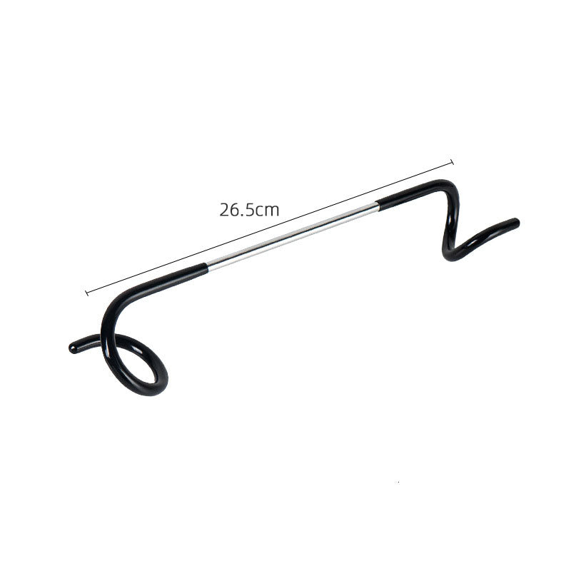 Outdoor Camping Tent Lamp Hook Bold Multi-Function Gas Lamp Hook S-Type Spiral Hook Double Pig Tail Hanger eprolo