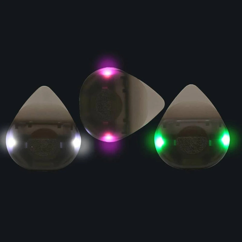 Guitar Touch Luminous Pick with High-Sensitivity LED Light Stringed Instrument Plectrum Non-Slip for Bass Electric Guitarists eprolo