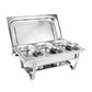 3 * 3L Chafing Dish Set Full Size Stainless Steel Silver Catering Warmer Set For Buffet Catering eprolo