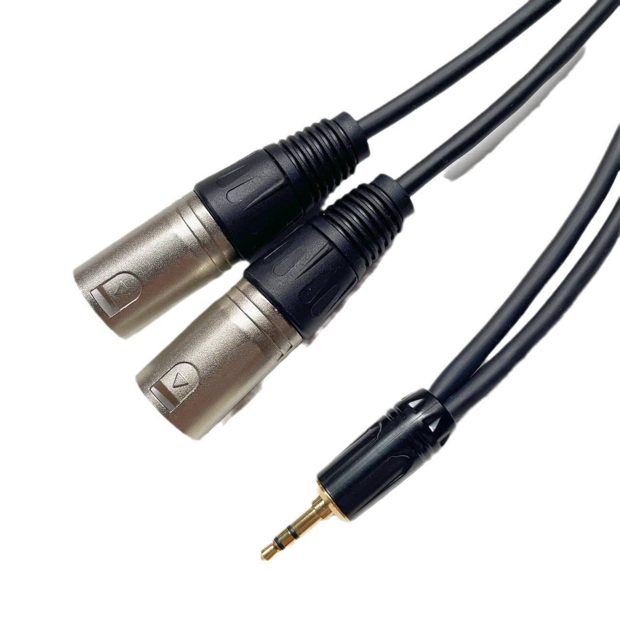 3.5mm 1/2 conversion dual XLR cable, 3.5 pairs of dual XLR male and female three core to two XLR male and female audio cable eprolo