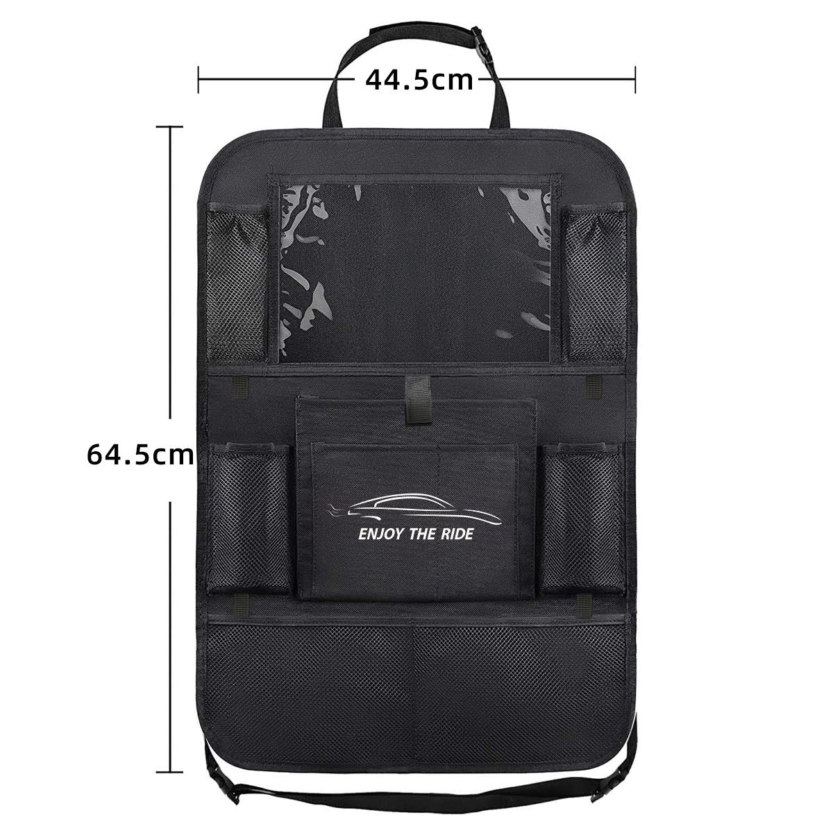 Car Seat Storage Bag Seat Back Hanging Bag Car Supplies Multi Functional Rear Seat Back Anti-Kick Pad Storage Bag eprolo