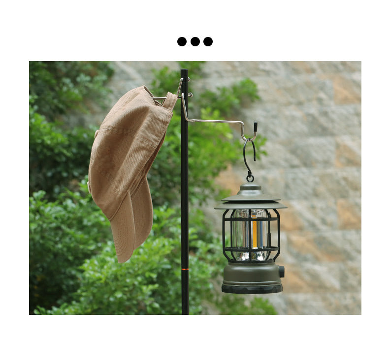 Outdoor Lightweight Aluminum Alloy Portable Camping Lamp Holder Lantern Stand with Storage Bag eprolo