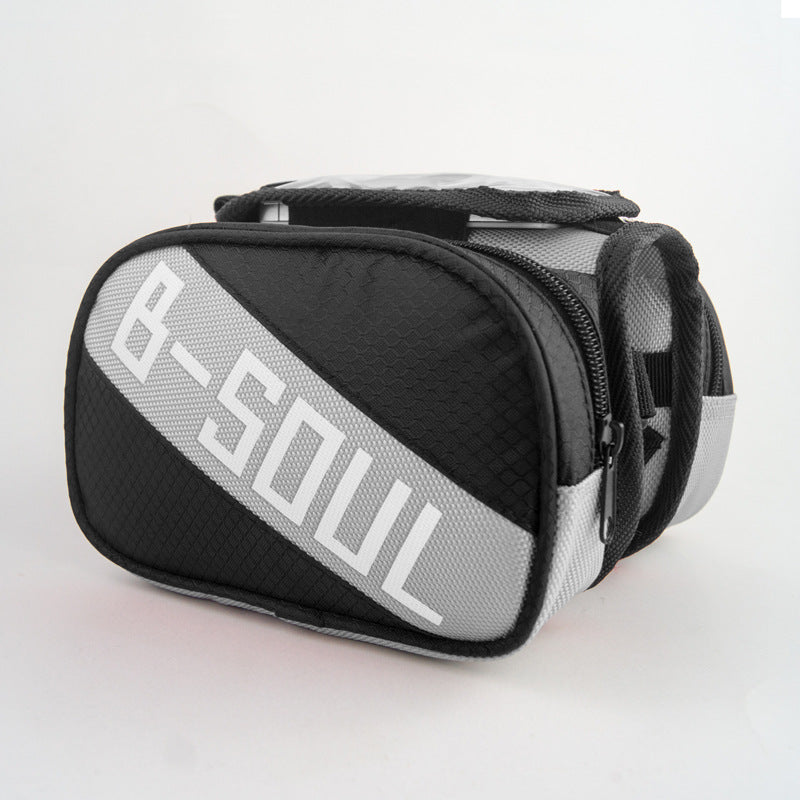 B-SOUL Bicycle Mountain Bike Beam Front Bag Car Tube Bag Upper Tube Bag Saddle Bag Front Beam Bag Riding eprolo