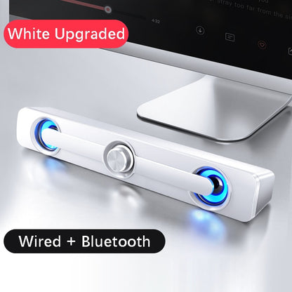 USB Wired Powerful Computer Speaker Bar Stereo Subwoofer Bass speaker Surround Sound Box for PC Laptop phone Tablet MP3 MP4 eprolo