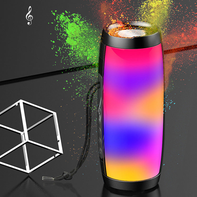 TG157 Colorful Bluetooth Speaker Outdoor Portable Colorful Light Card Creative LED Light Audio eprolo