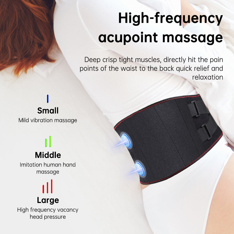 Electric Heating Waist Massage Belt Back Support Warm Hot Compress Palace Physiotherapy Waist Electric Abdominal Massager eprolo