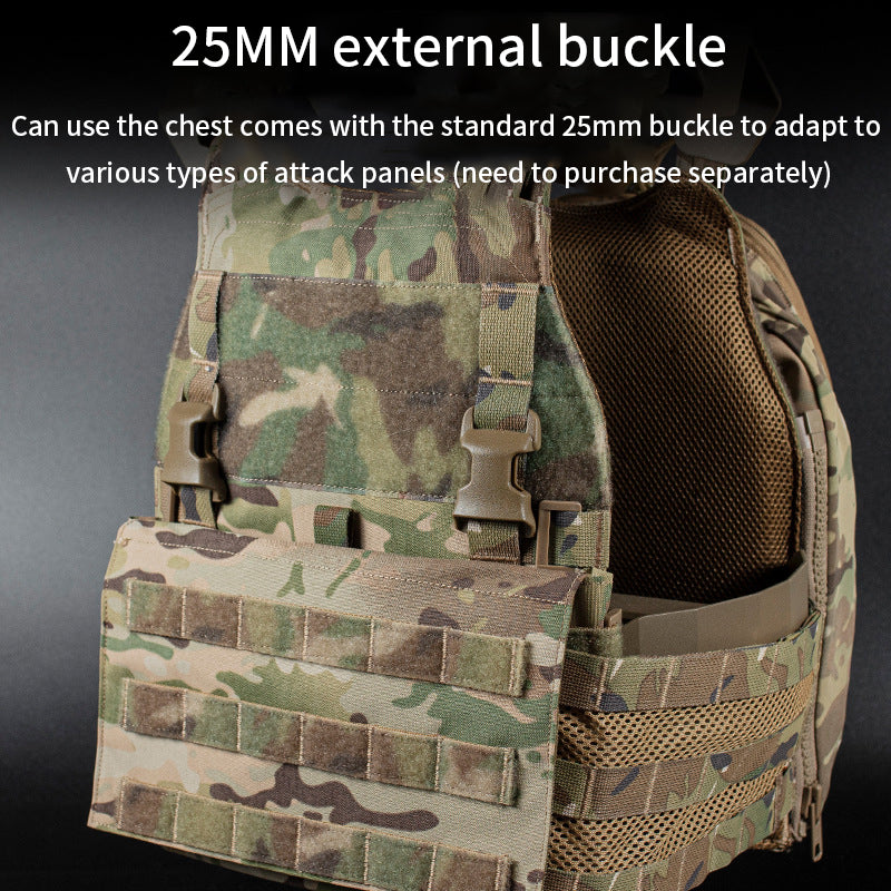 Beetle multi-function tactical vest with back pack external expansion buckle eprolo