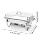 3 * 3L Chafing Dish Set Full Size Stainless Steel Silver Catering Warmer Set For Buffet Catering eprolo