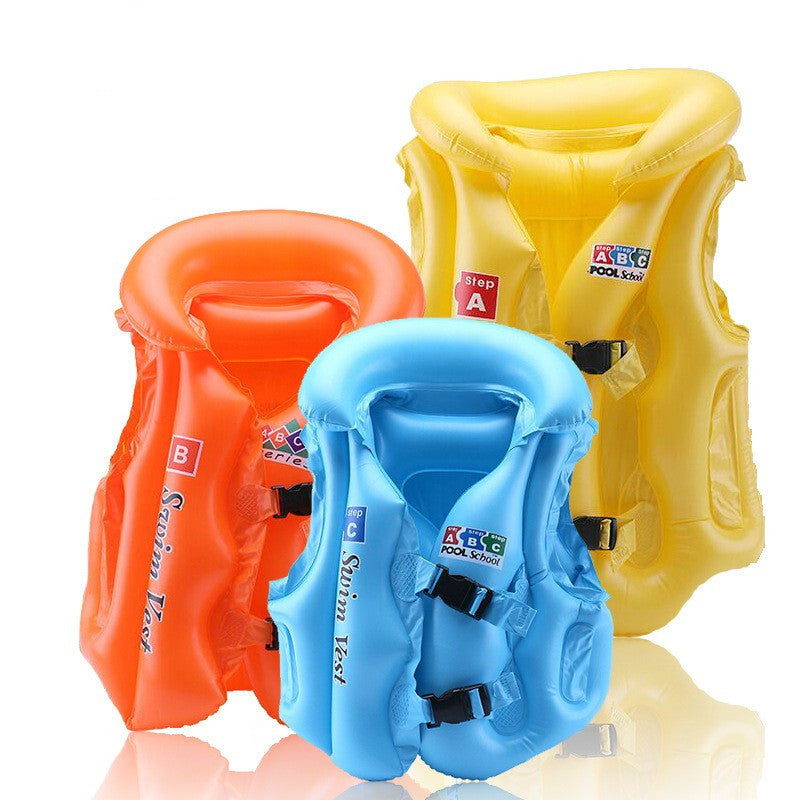 3-10 Age inflatable life vest Baby swimming jacket Buoyancy PVC floats kid swim life inflatable jacket eprolo