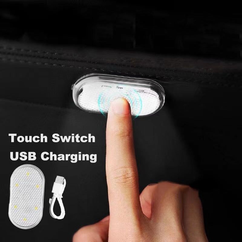 Car Interior 5v Led Lighting Finger Touch Sensor Reading Lamp Led Attraction Lights Usb Charge 6 Bulbs Car Door Light eprolo