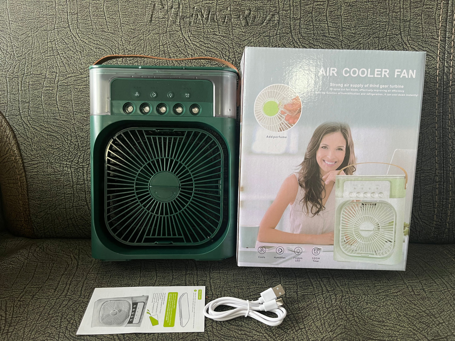 Desktop Electric Fan Air Cooler Water Cooling Spray Fan Portable Air Conditioner USB Humidification Fan Mini Air Humidifier eprolo