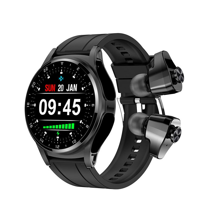 New GT66 smart watch TWS Bluetooth headset 2 in1 multi sport mode heart rate sleep monitoring eprolo