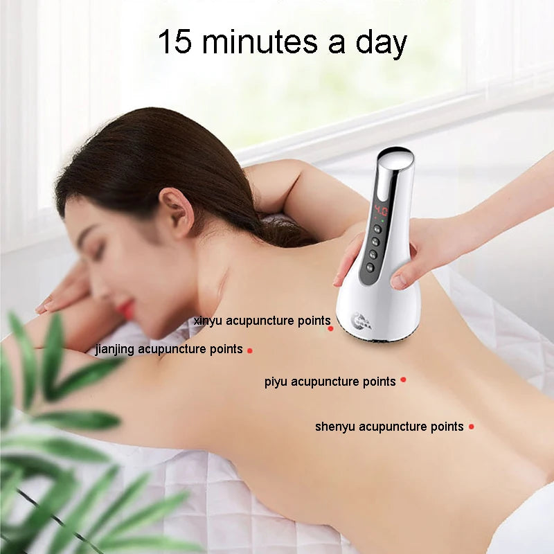 EMS Gua Sha Scraping Body Slim Massager Infrared Therapy Anti Cellulite Fat Burner Beauty Dredging Warm Brush Electro Stimulator eprolo