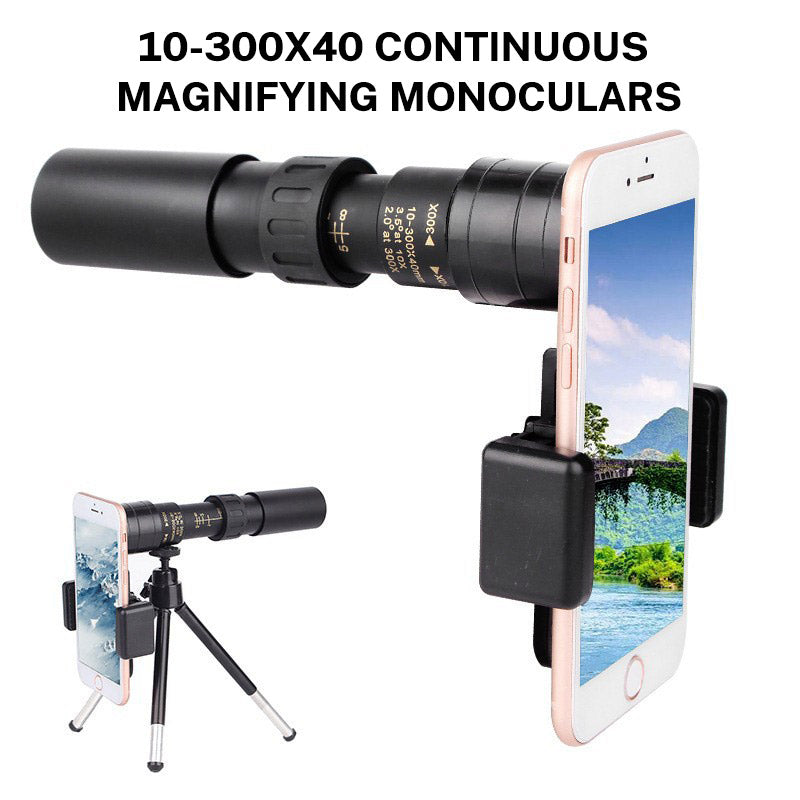 10-30×25 Zoom HD Portable Strong Binoculars Long Range Professional Spyglass Monocular Telescope Low Night Vision for Hunting