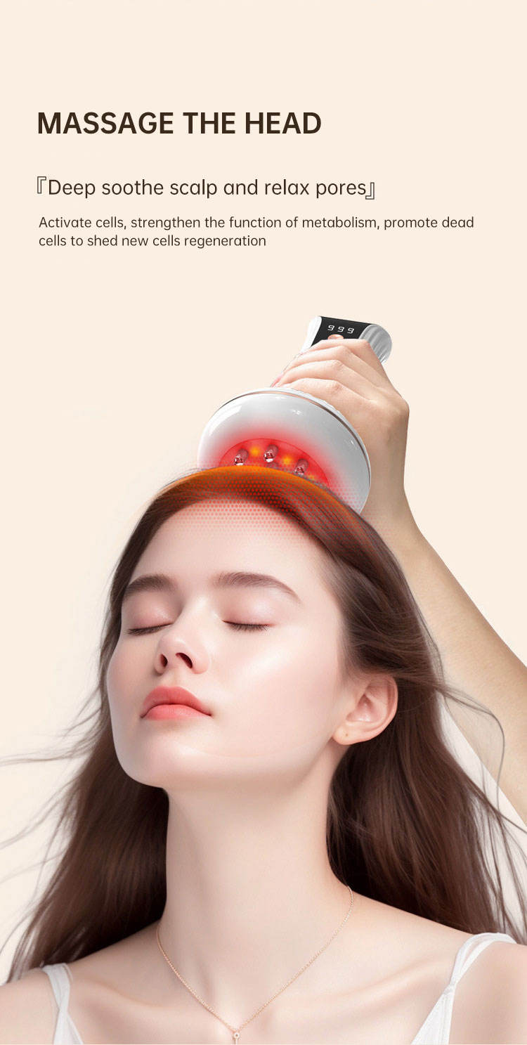 Multifunctional Electric Meridian Massage Brush EMS Heat Therapy Body Head Massager Slimming Electric Meridian Brush eprolo