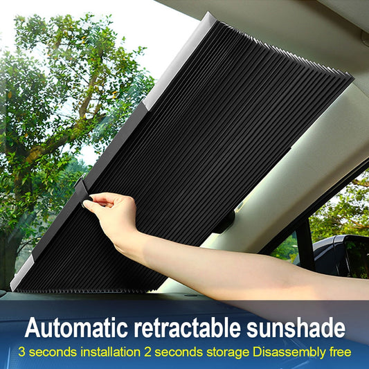 46CM/65CM/70CM/80CM Upgarde Retracta'ble SUV Truck Car Front Windshield Sunshade Rear Window Sun Visor UV Protection Curtain eprolo