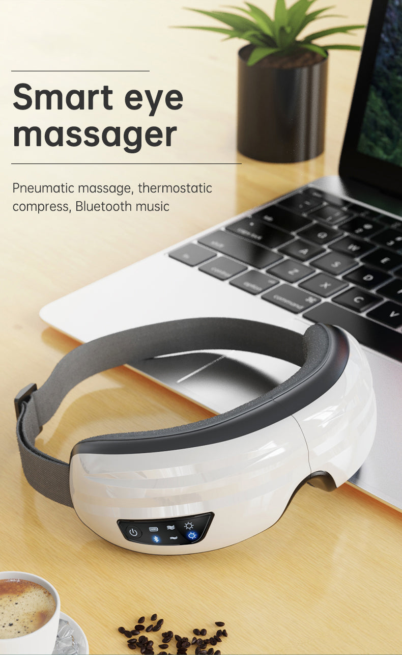 Eye Massager Air Pressure Vibration Eye Protector Bluetooth Eye Massage Relax Migraines Relief Improve Sleep eprolo