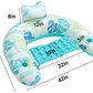 Swimming Pool Inflatable Floating Drainage Floating Bed for Adults and Children Swimming Pool Floating Chair U-Shaped Recliner eprolo