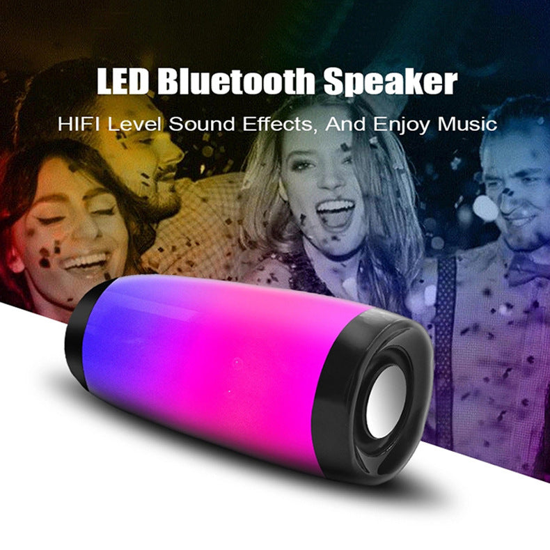 TG157 Colorful Bluetooth Speaker Outdoor Portable Colorful Light Card Creative LED Light Audio eprolo