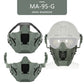 Tactical Airsoft Mask Outdoor Hunting Shooting Training Face Protective Mask Wargame Safety Half Face Mask eprolo