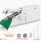 1pc Portable Handheld Sewing Machine - Quick Stitching Tool For Cloth, Clothing And Kids Clothes - 2 Coils Included (Battery Not eprolo