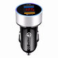 QC3.0+2.4A Dual USB Car Charger LCD Display 12-24V Cigarette Socket Lighter Fast Charger Power Auto USB Adapter Upgraded eprolo