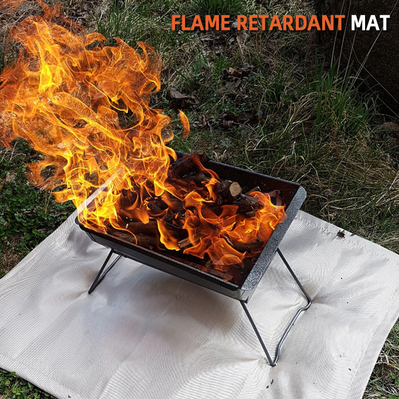 Outdoor Camping Fireproof Cloth Insulation Pad Flame Retardant High Temperature Fire Blanket Glass Fiber Flame Retardant Cloth eprolo