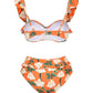 Sexy Beach Holidays Party Causal Bikini Set Women's Print Pattern Slim Backless Swimwear Female eprolo