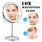 Dual sided 8" USB Wireless 1X&10X Rechargeable Vanity makeup mirror with lights eprolo