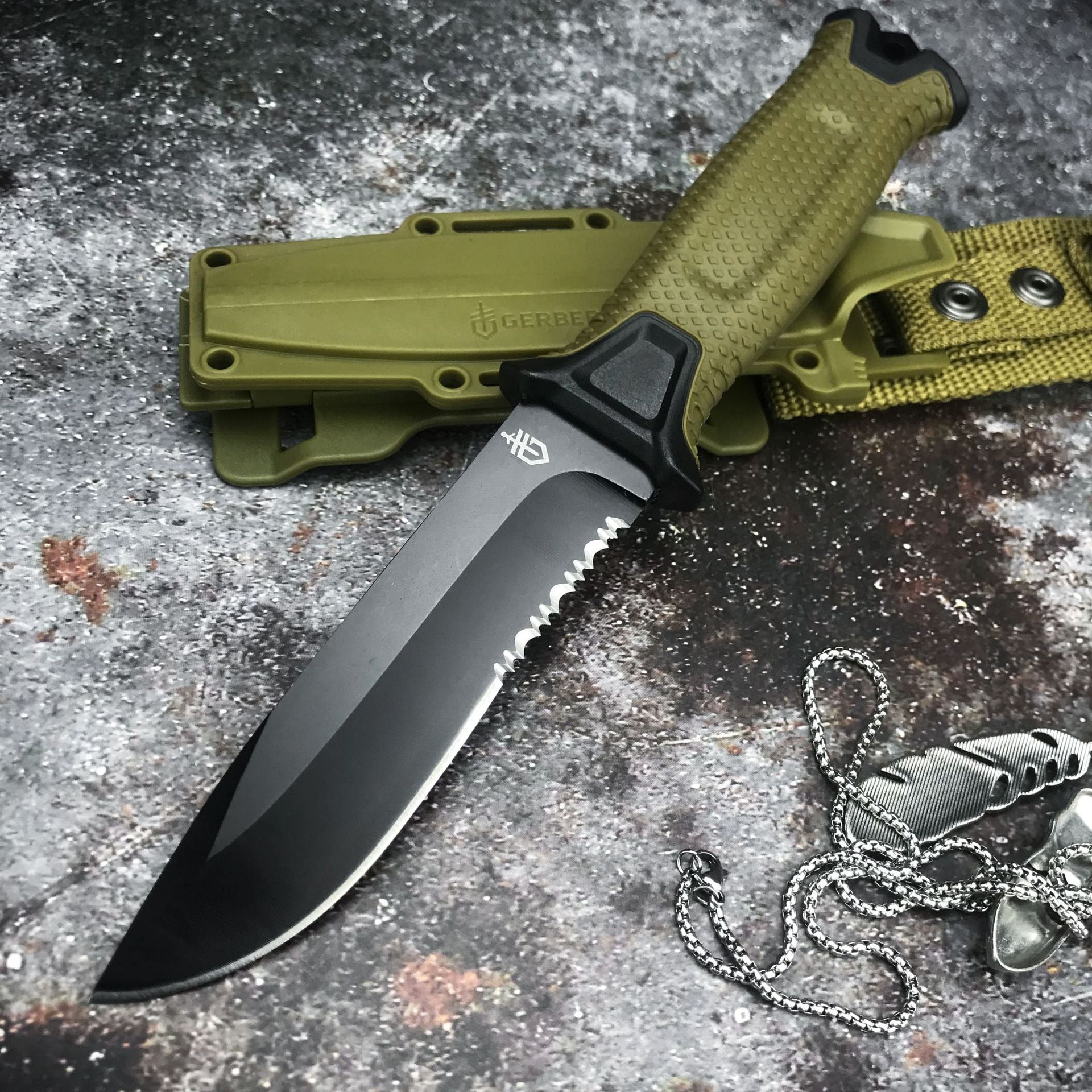 Goebel Infantry Outdoor Tactical Wilderness Survival Straight Knife Collection Of Self-Defense Carry Knives Outdoor Pocket Knife eprolo