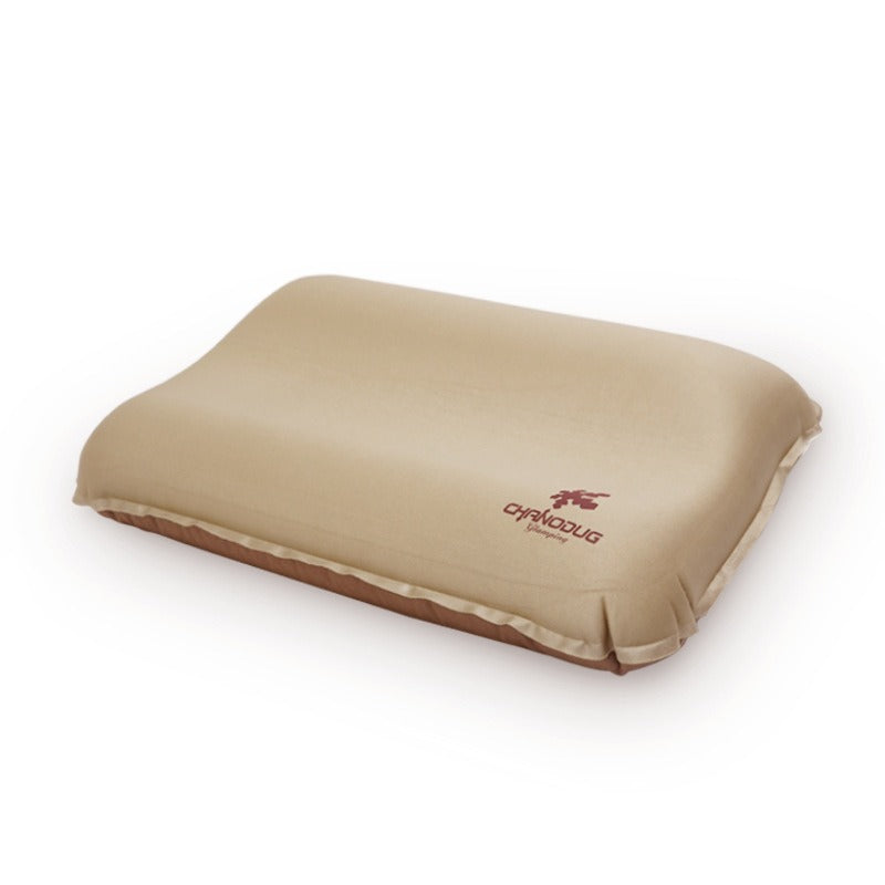 Camping Travel Portable And Easy To Store Automatic Inflatable Pillow Outdoor 3D Comfortable Pillow High Elastic Cotton Pillow eprolo