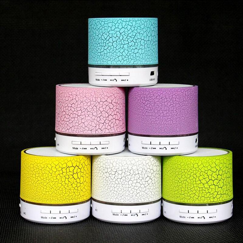 A9 LED Bluetooth Speaker Mini Speakers Hands Free Portable Wireless Speaker With TF Card Mic USB Audio Music Player eprolo